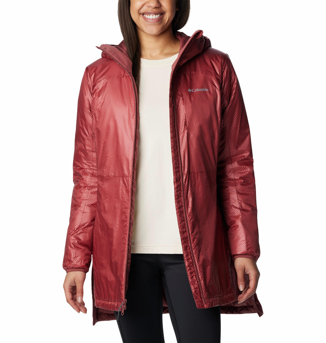 Columbia Women Red Arch Rock Double Wall Elite Mid Jacket