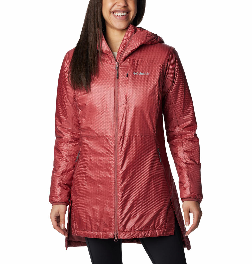 Columbia Women Red Arch Rock Double Wall Elite Mid Jacket