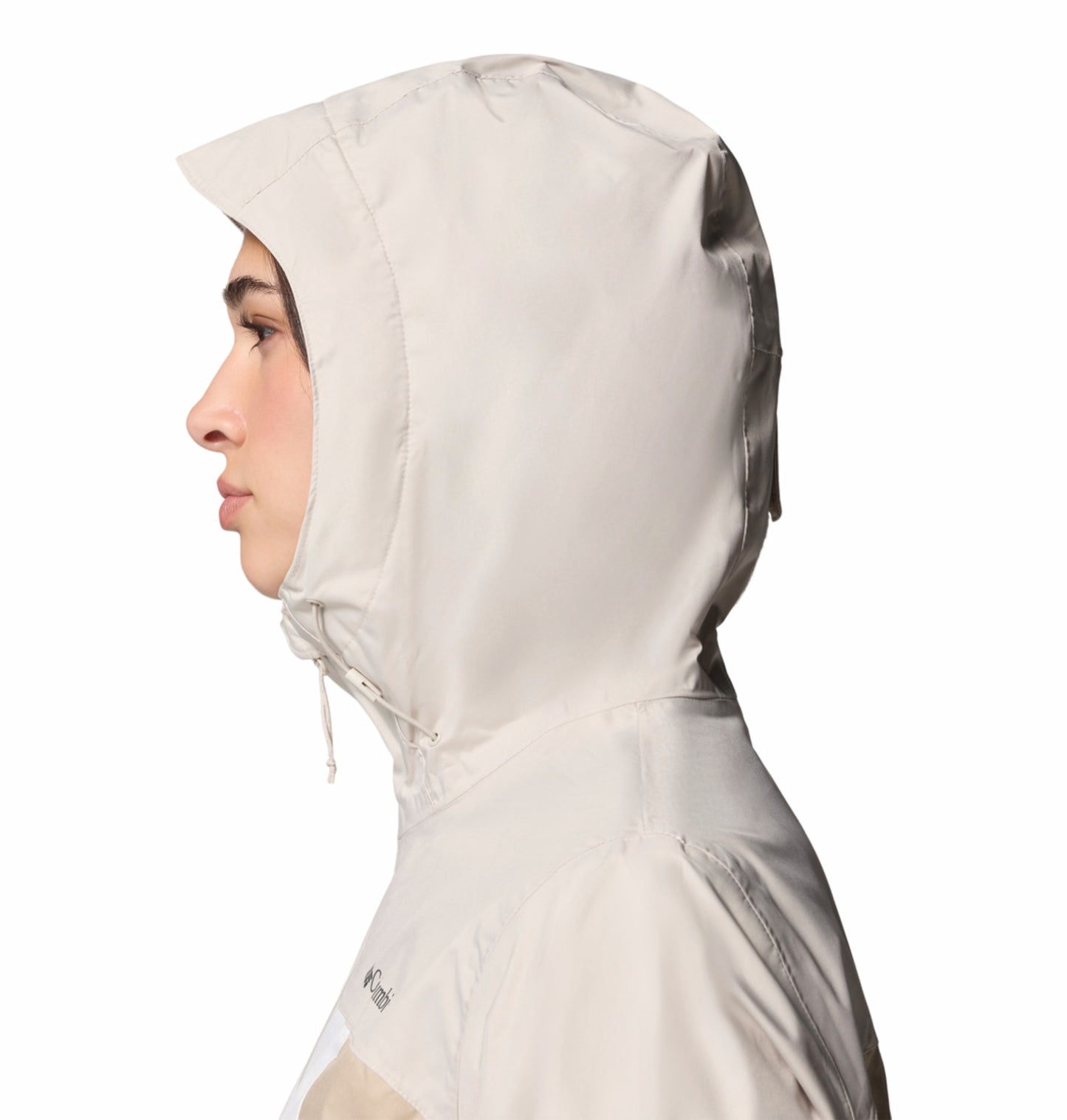 Columbia Women Off-White Omni-Tech Waterproof Inner Limits IV Rain Jacket