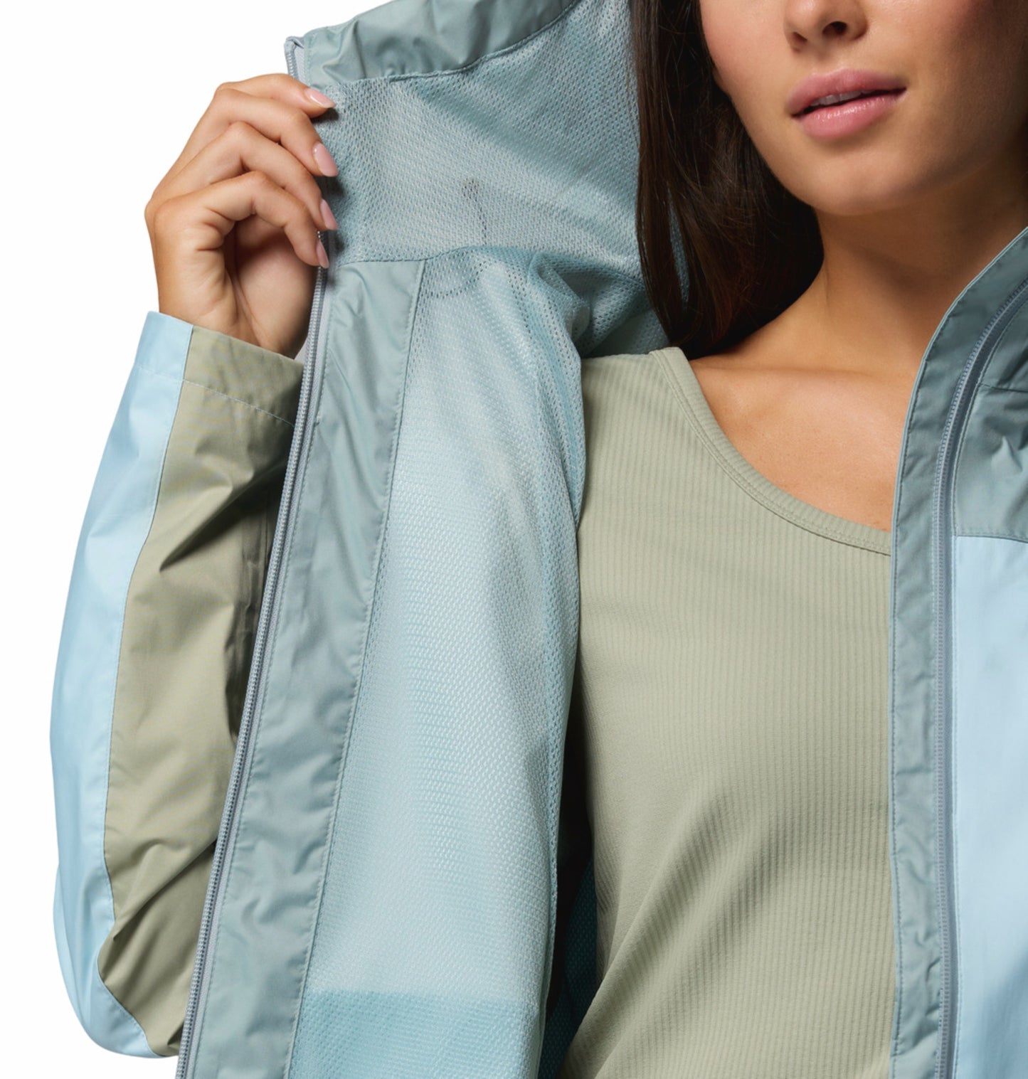 Columbia Women Blue Omni-Tech Inner Limits IV Rain Jacket