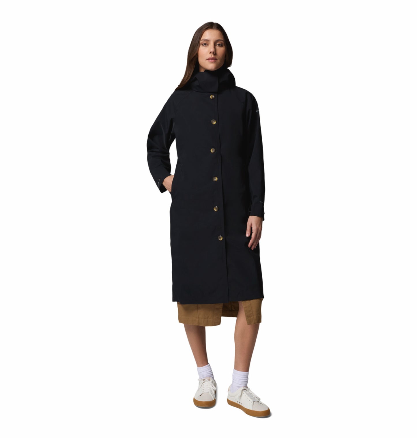 Columbia Women's Black Omni-Tech AmazeTrench Waterproof Rain Jacket