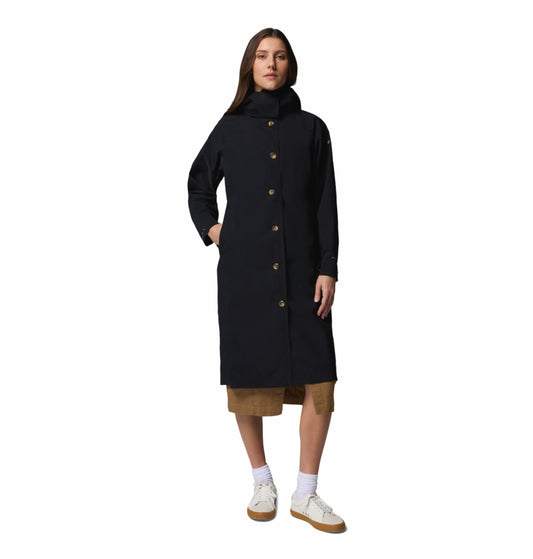 Columbia Women's Black Omni-Tech AmazeTrench Waterproof Rain Jacket
