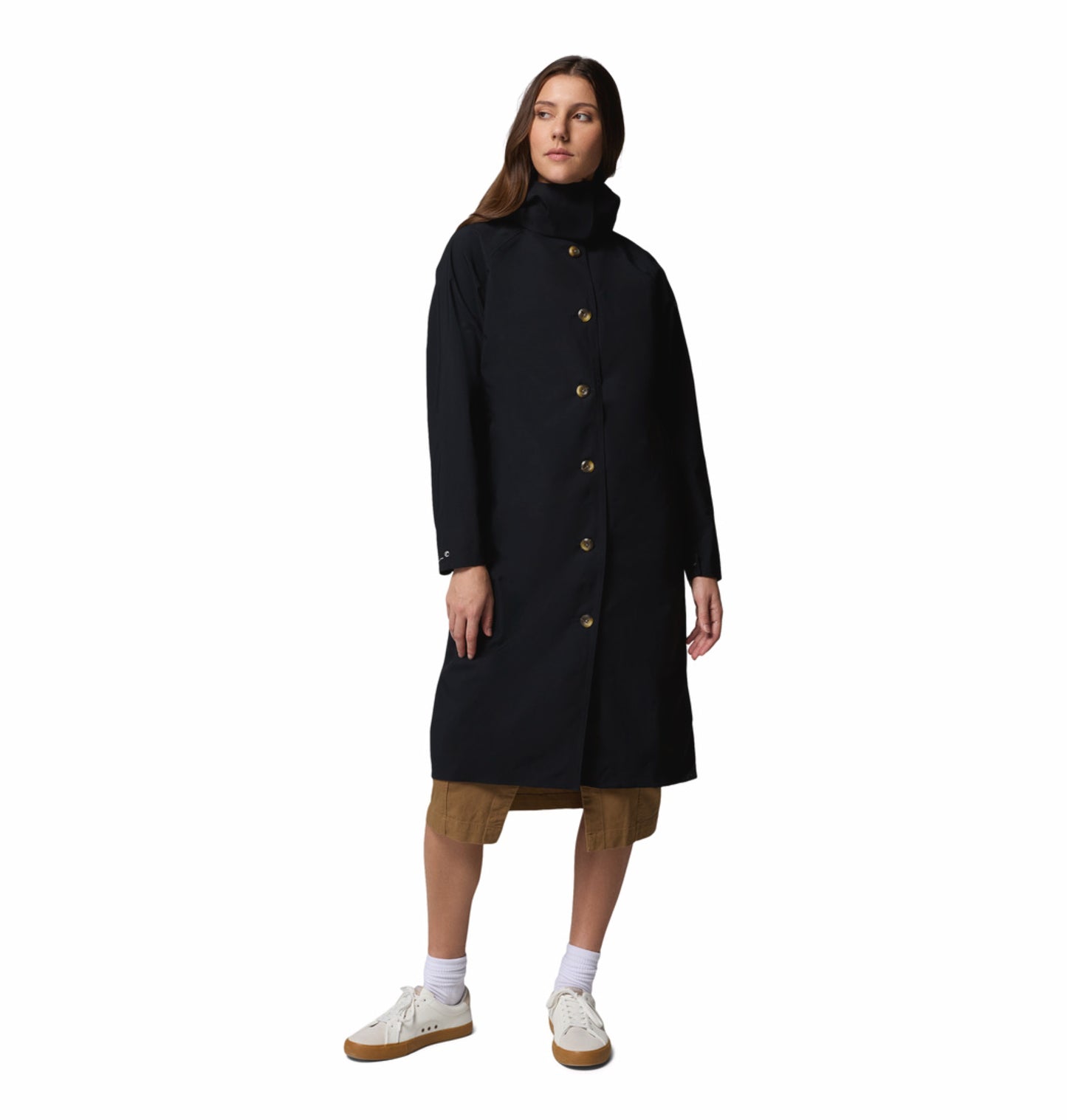 Columbia Women's Black Omni-Tech AmazeTrench Waterproof Rain Jacket
