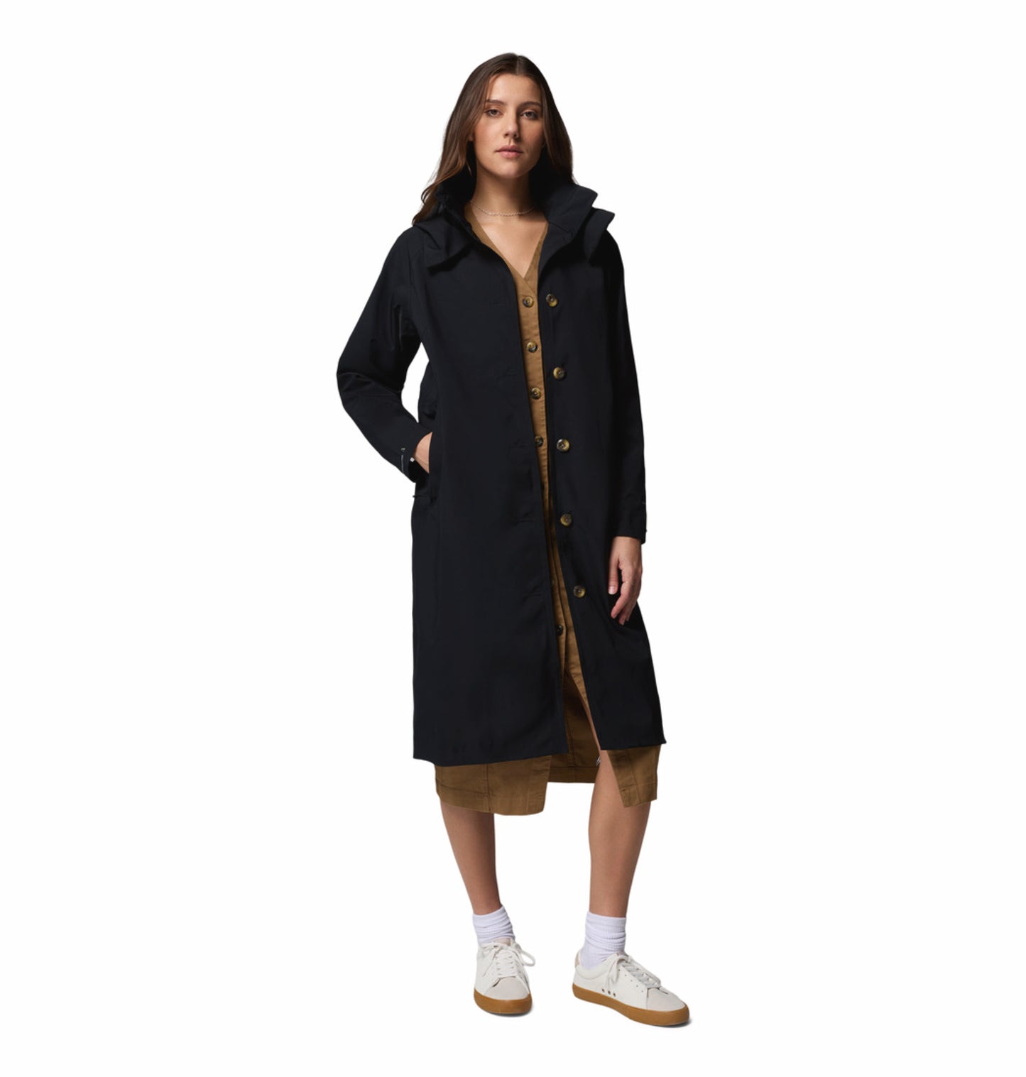 Columbia Women's Black Omni-Tech AmazeTrench Waterproof Rain Jacket