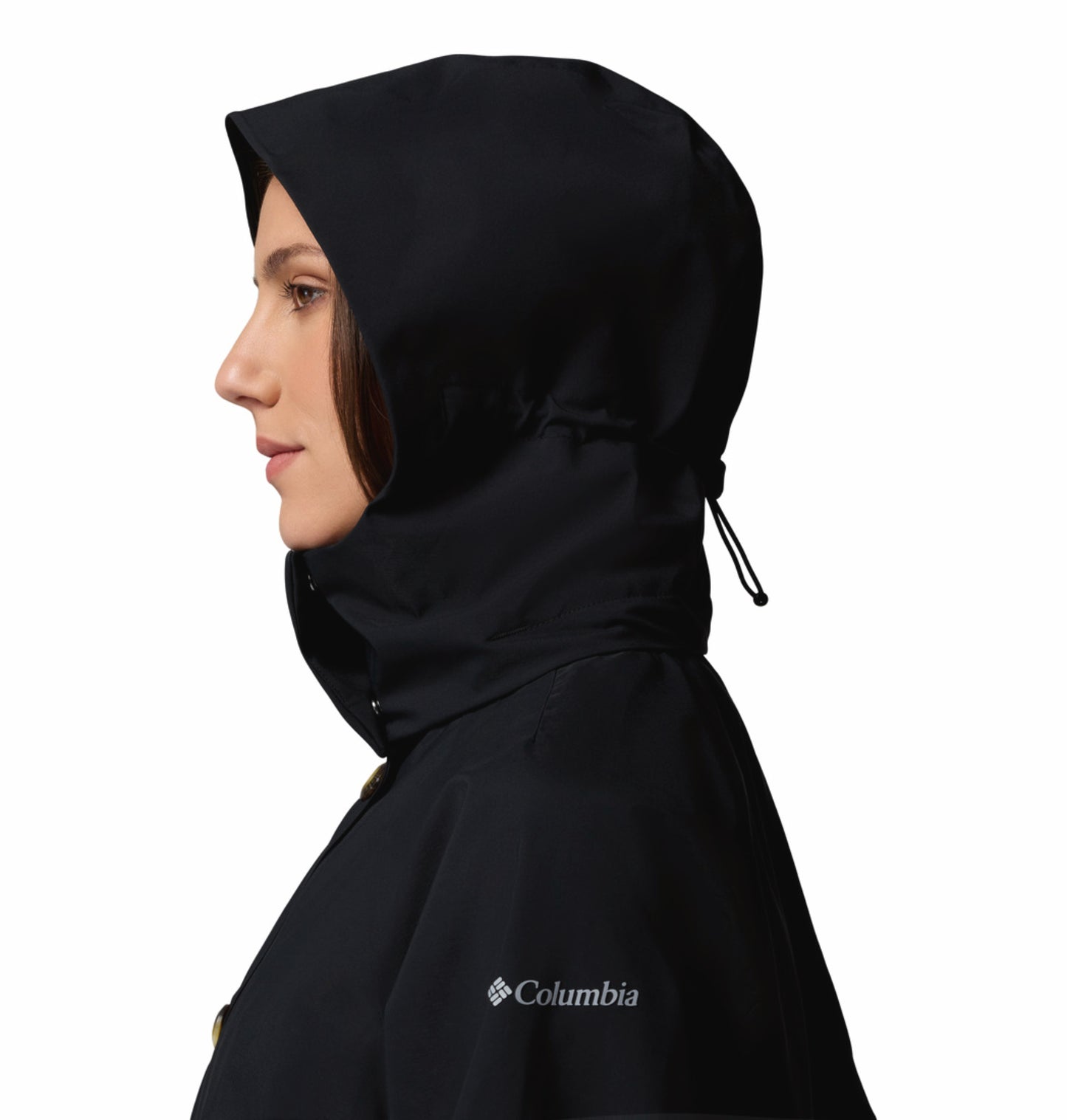 Columbia Women's Black Omni-Tech AmazeTrench Waterproof Rain Jacket