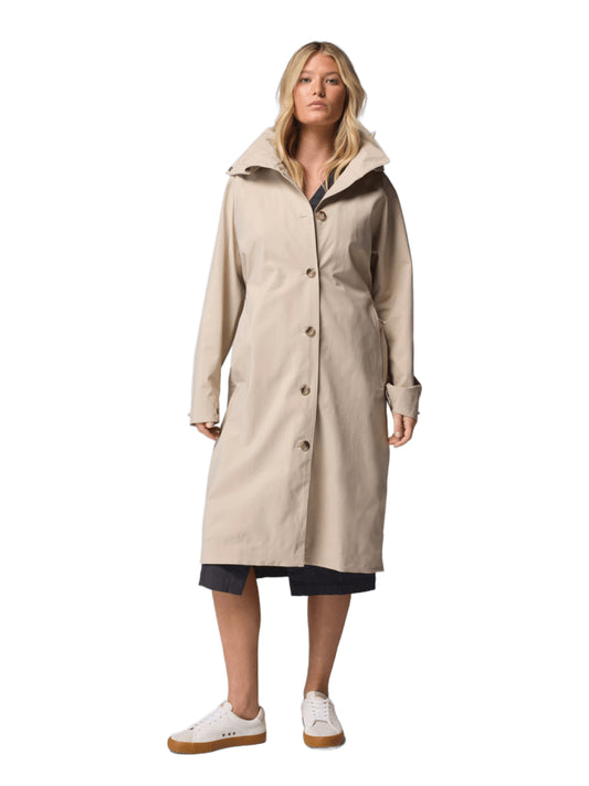 Columbia Women Beige Omni-Tech AmazeTrench Waterproof Rain Jacket