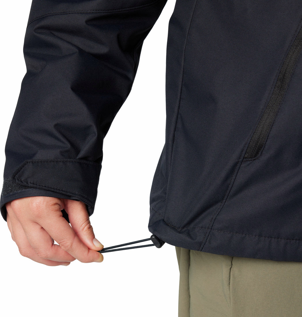 Columbia Women Black Omni-Heat Reflective Bugaboo III Fleece Hooded Interchange Jacket (Plus Size)