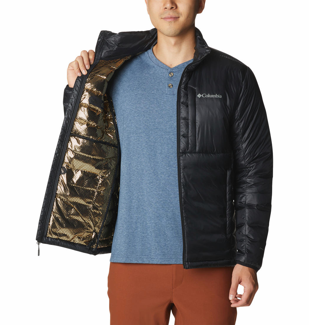 Columbia Men Black Infinity Summit Double Wall Down Jacket