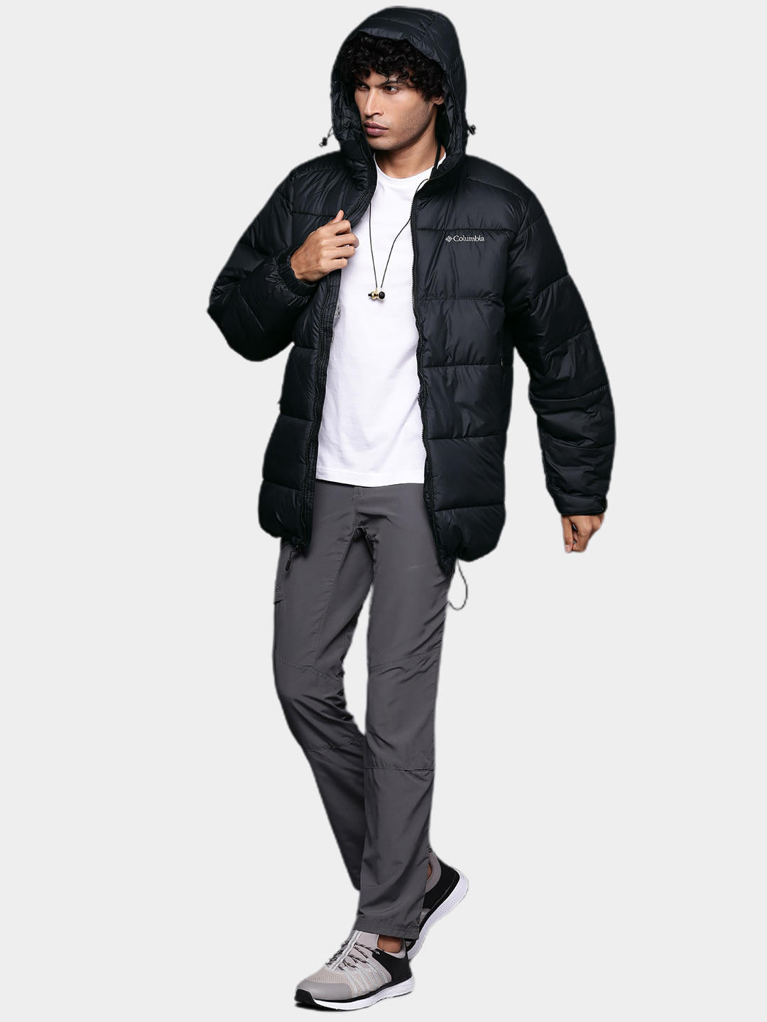 Columbia Men Black Pike Lake Parka Jacket