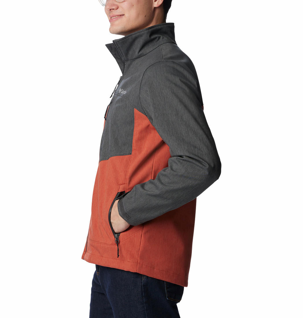 Columbia Men Orange Cruiser Valley Softshell Jacket