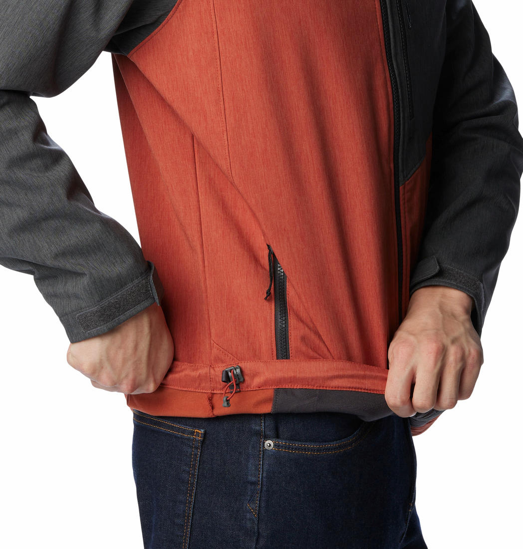Columbia Men Orange Cruiser Valley Softshell Jacket