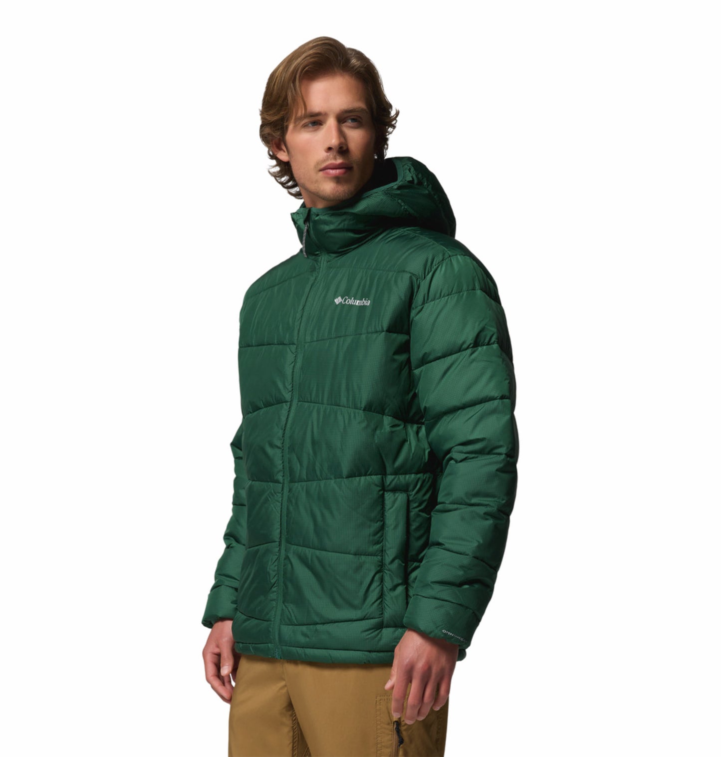 Columbia Men Green OmniHeat Reflective Fivemile Butte II Down Jacket