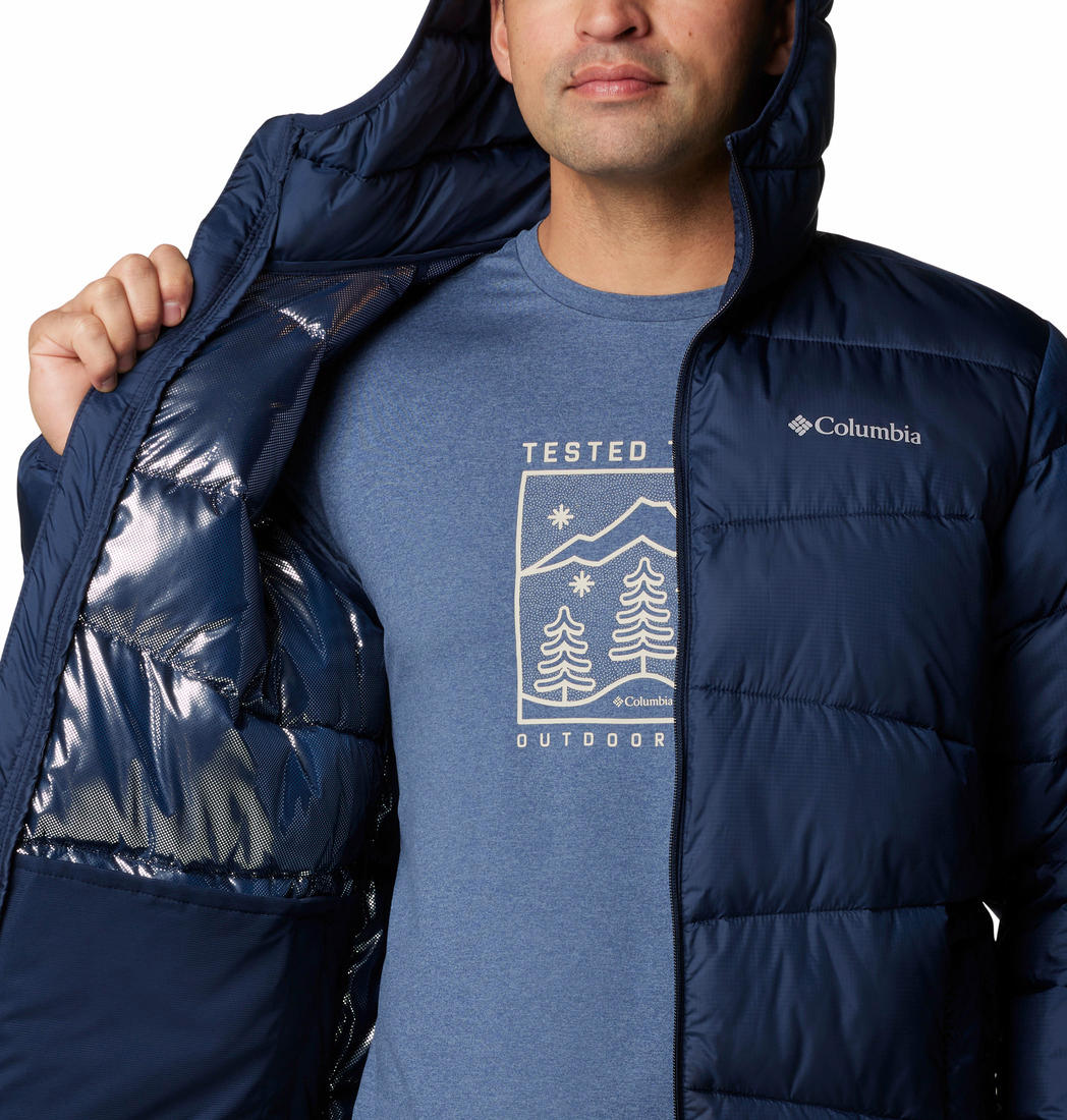 Columbia Mens Blue Fivemile Butte II Hooded Jacket