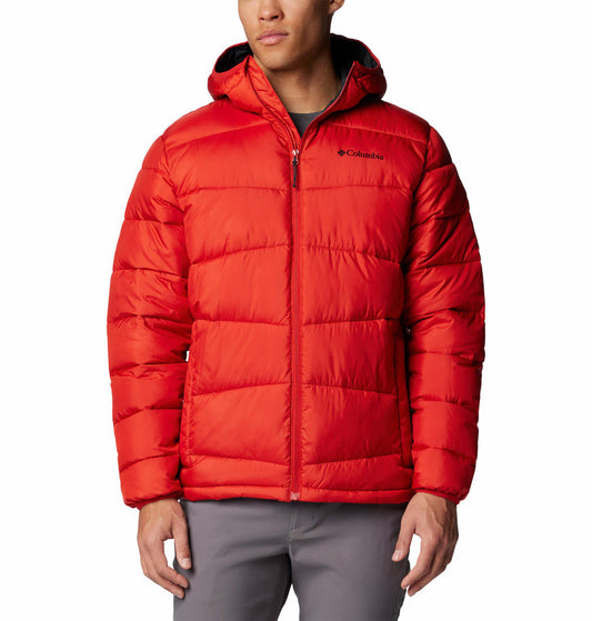 Columbia Mens Red Fivemile Butte II Hooded Jacket
