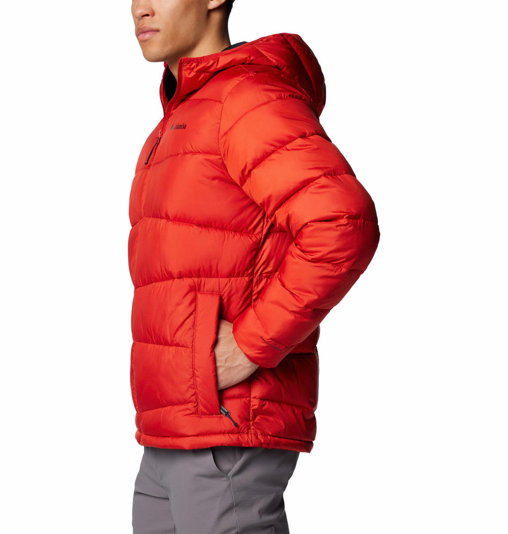 Columbia Mens Red Fivemile Butte II Hooded Jacket