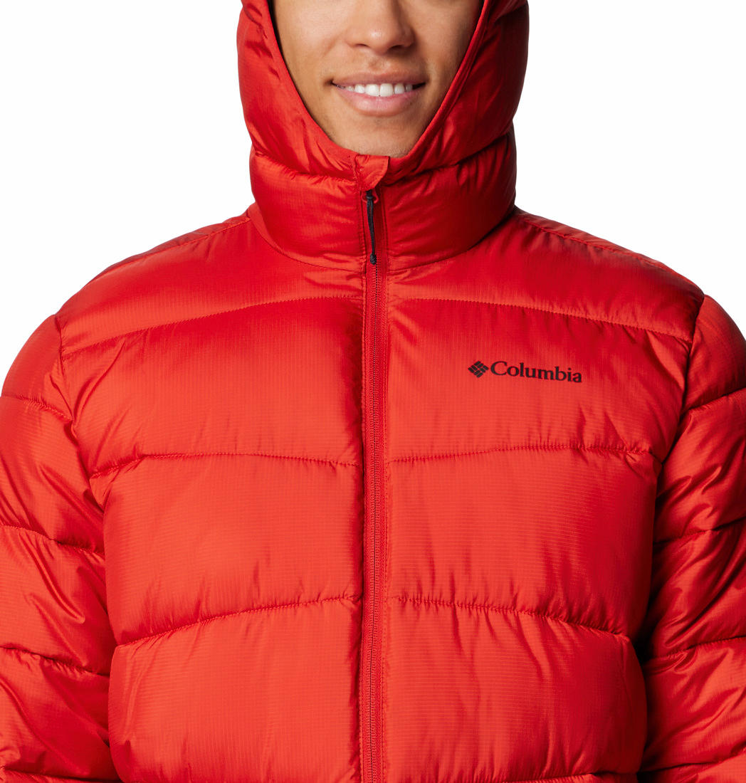 Columbia Mens Red Fivemile Butte II Hooded Jacket