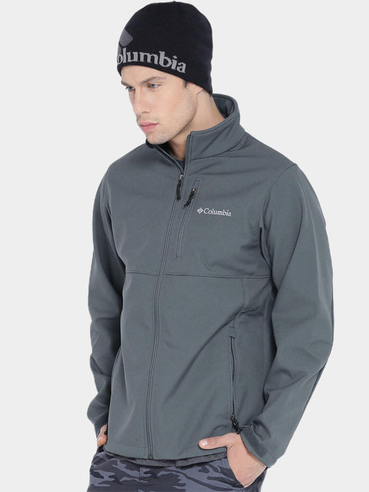 Columbia Men Grey Ascender Soft Shell Jacket