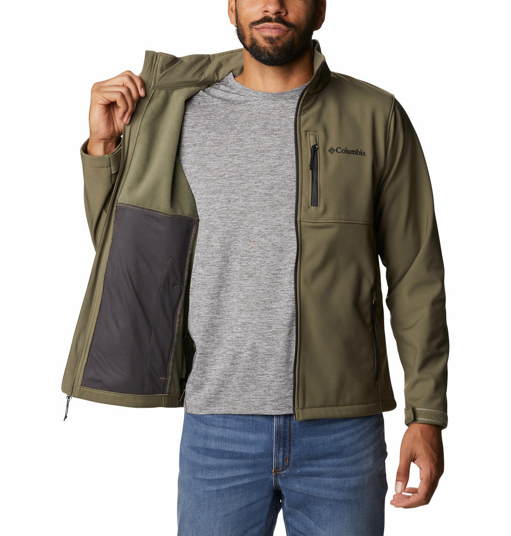 Columbia Men Green Ascender Soft Shell Jacket