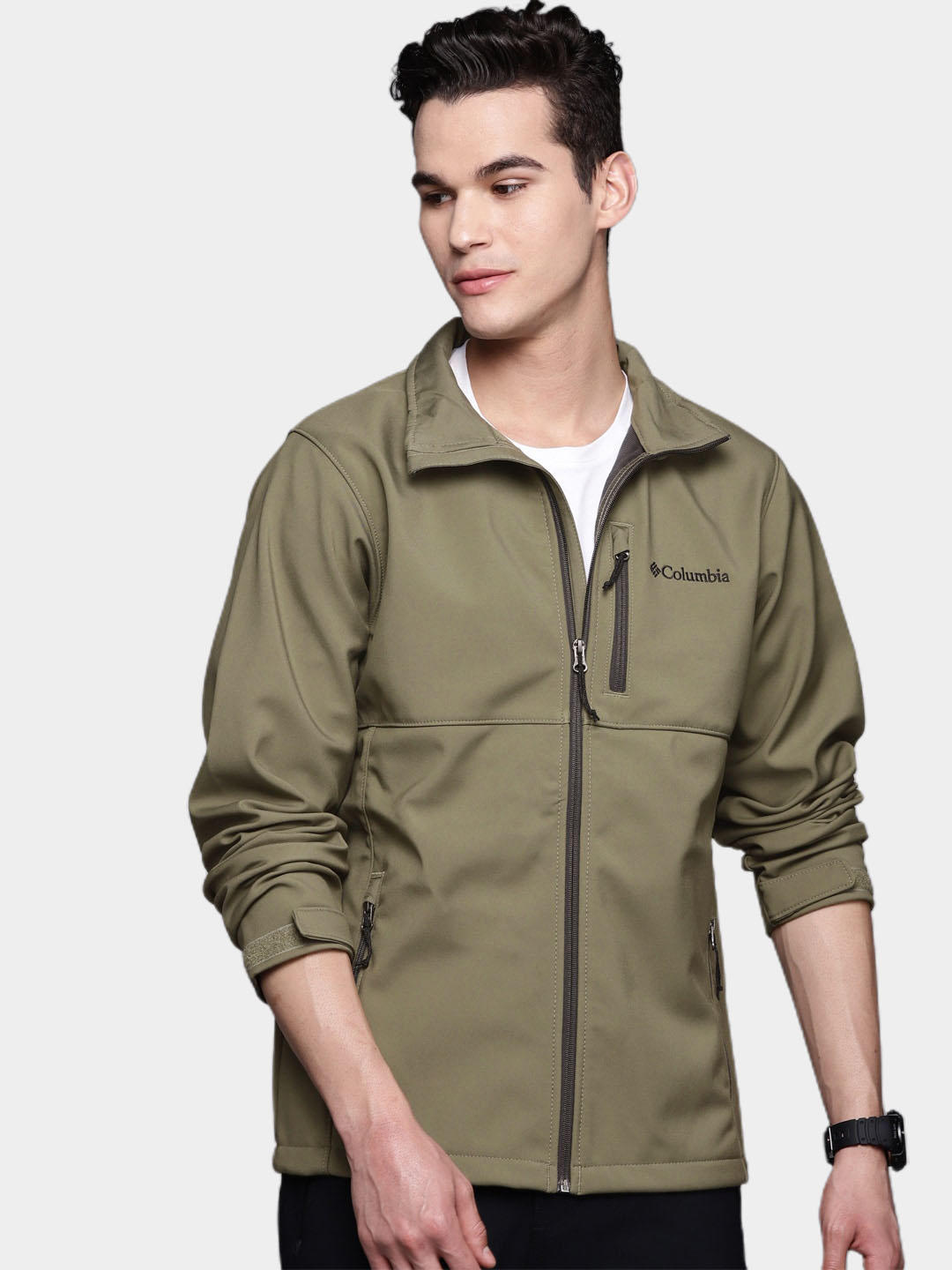 Columbia Men Green Ascender Soft Shell Jacket