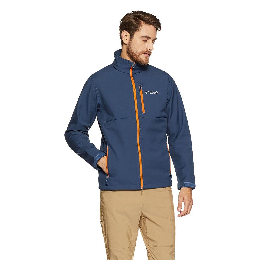 Columbia Men Blue Ascender Soft Shell Jacket