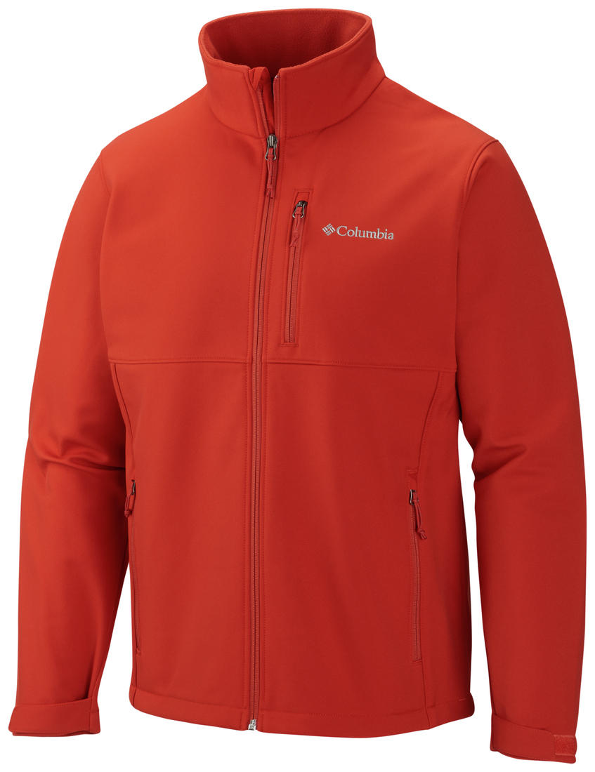Columbia Men Red Ascender Soft Shell Jacket