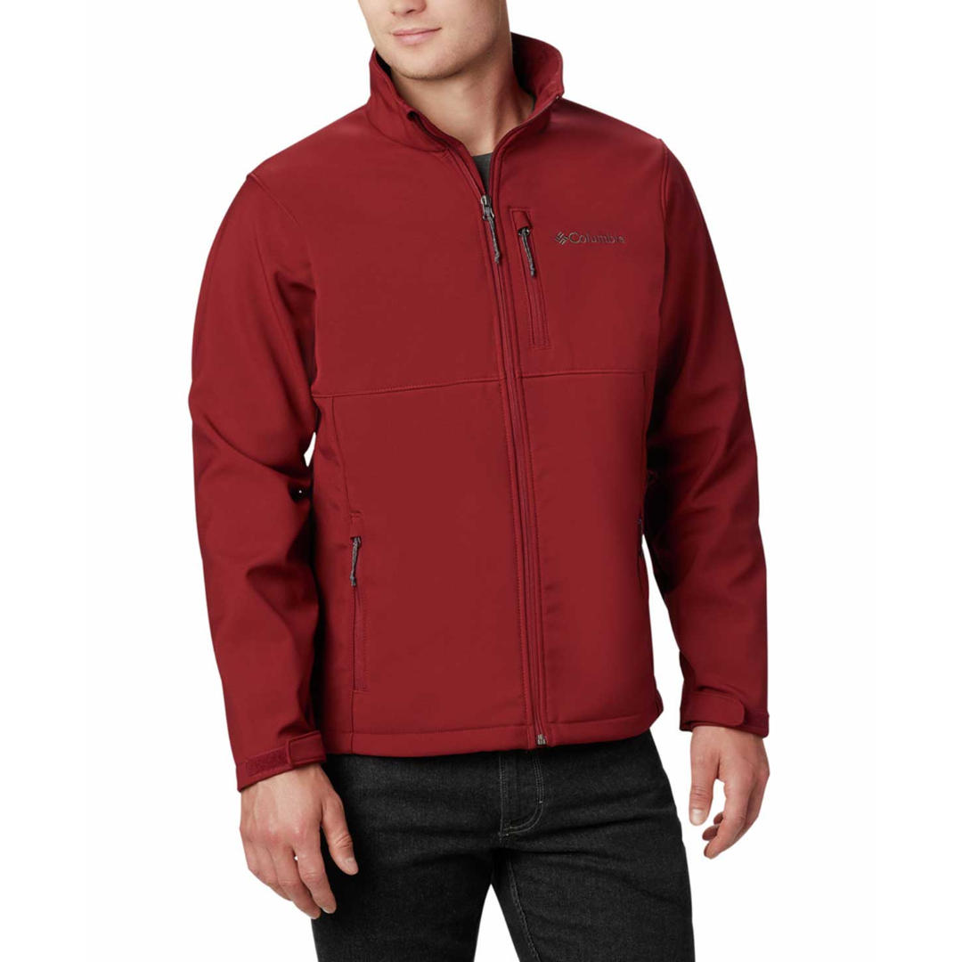 Columbia Men Red Ascender Soft Shell Jacket
