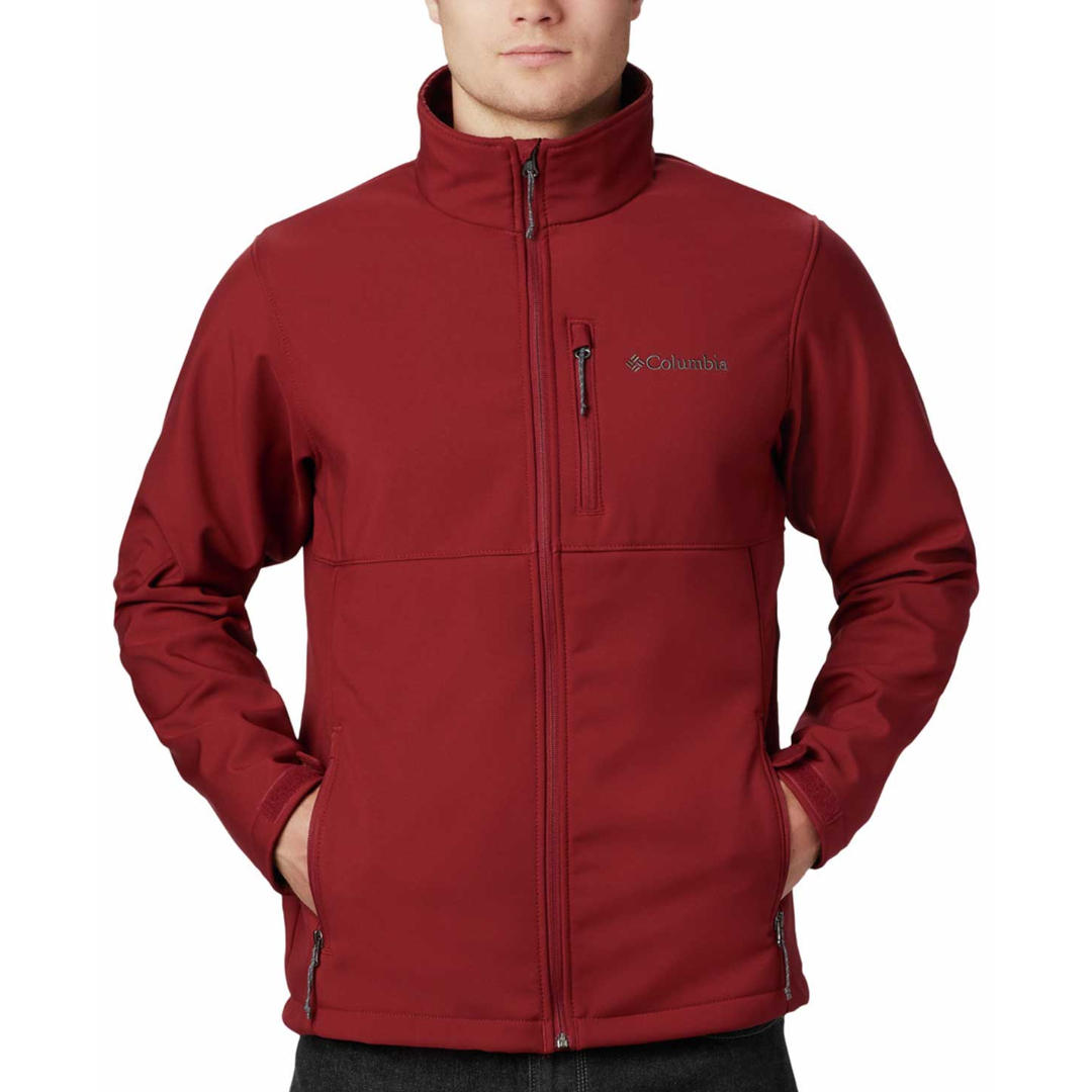 Columbia Men Red Ascender Soft Shell Jacket