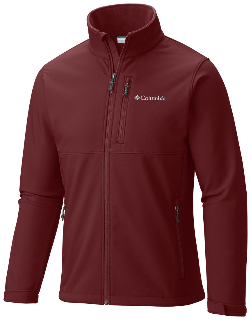 Columbia Men Maroon Ascender Soft Shell Jacket