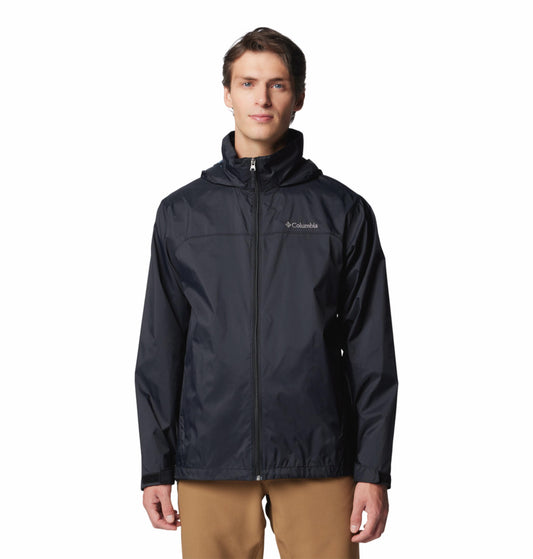 Columbia Mens Black Glennaker Lake II Rain Jacket