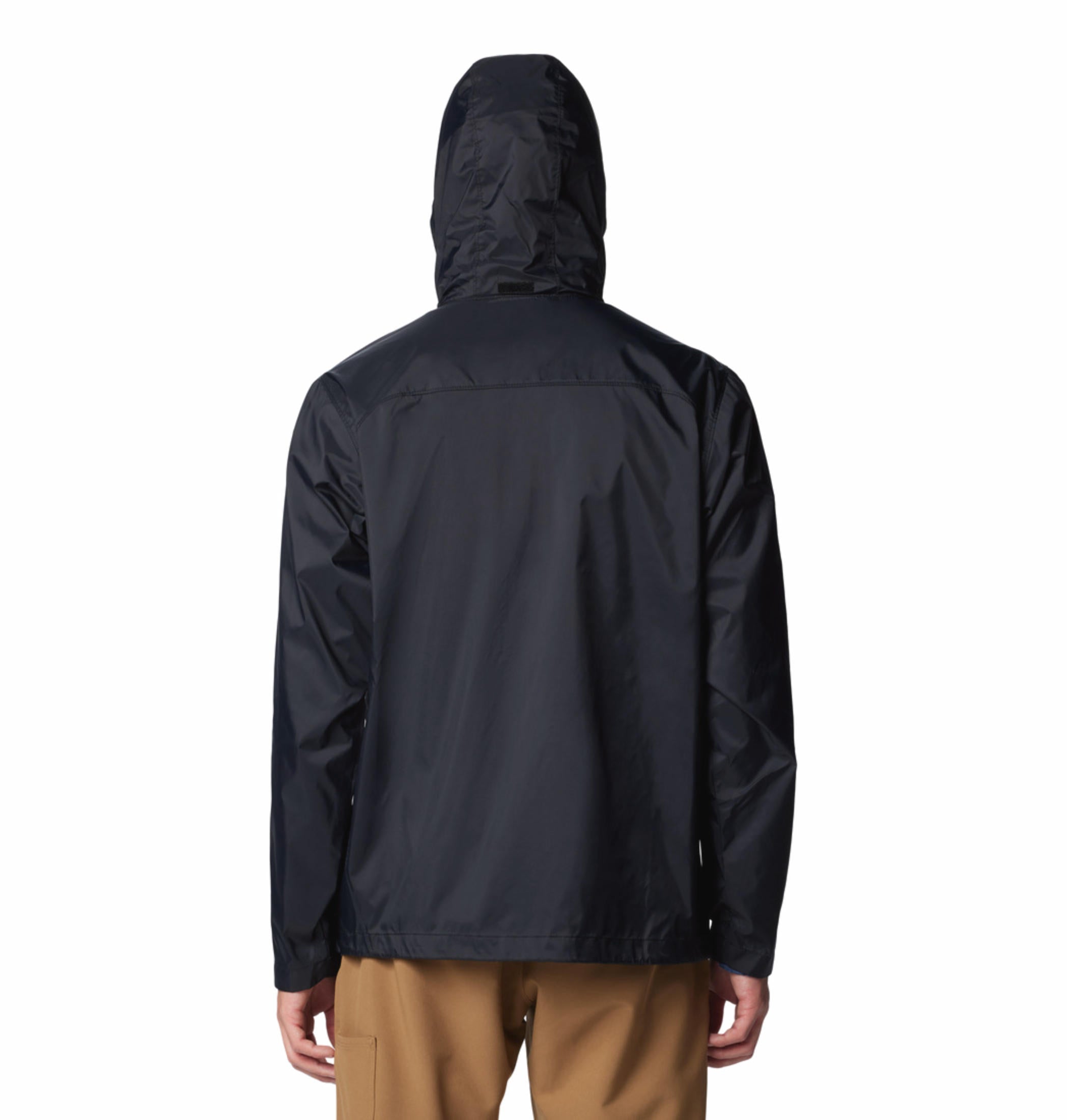 A Men Wearing Columbia Men Black Glennaker Lake II Rain Jacket