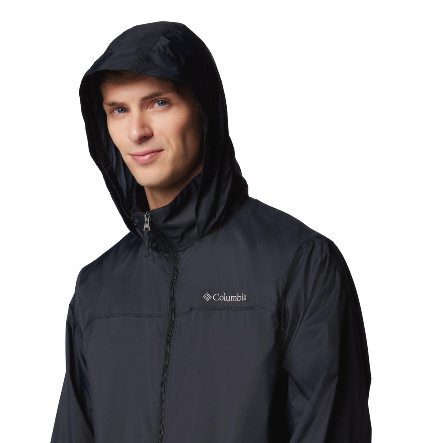 Columbia Mens Black Glennaker Lake II Rain Jacket