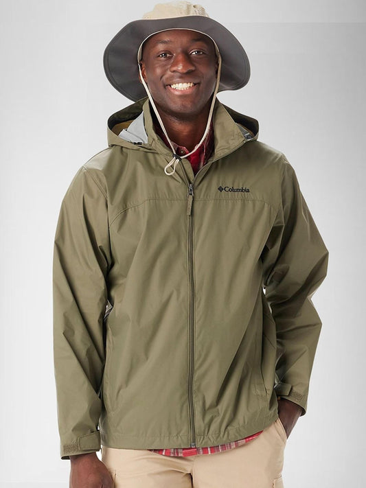 Columbia Mens Green Glennaker Lake II Rain Jacket