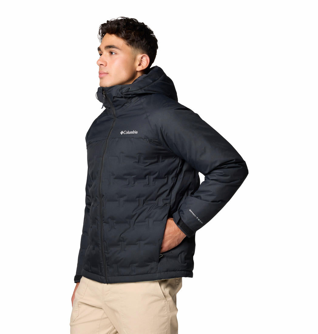 Columbia Mens Black Grand Trek III Down Hooded Jacket