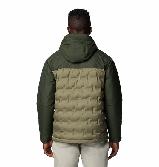 Columbia Mens Olive Grand Trek III Down Hooded Jacket
