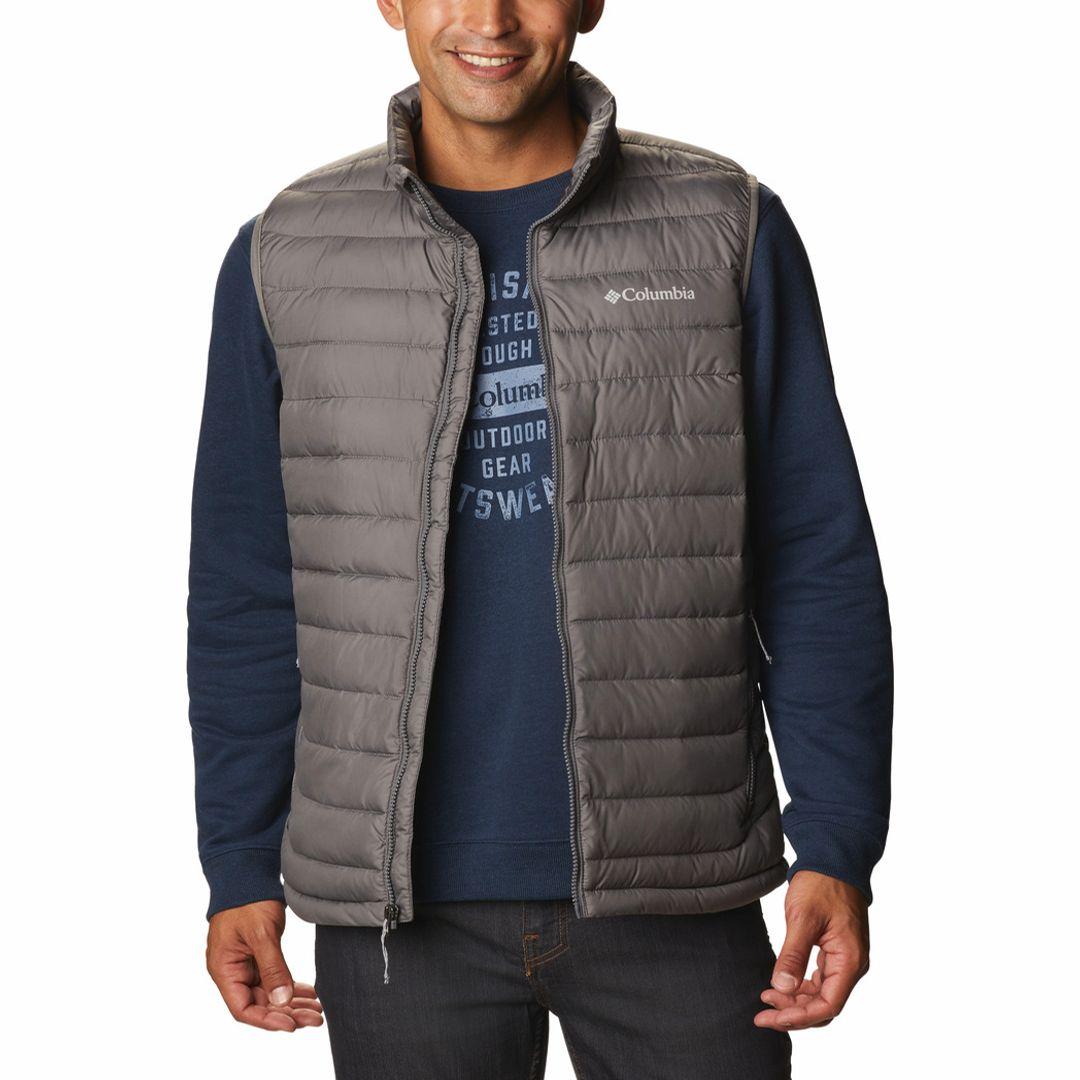Columbia Men Grey Powder Lite Vest