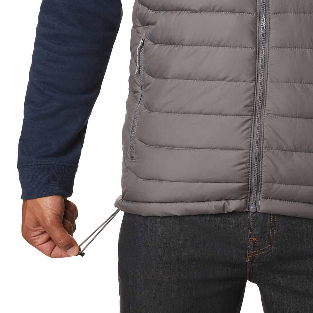 Columbia Men Grey Powder Lite Vest