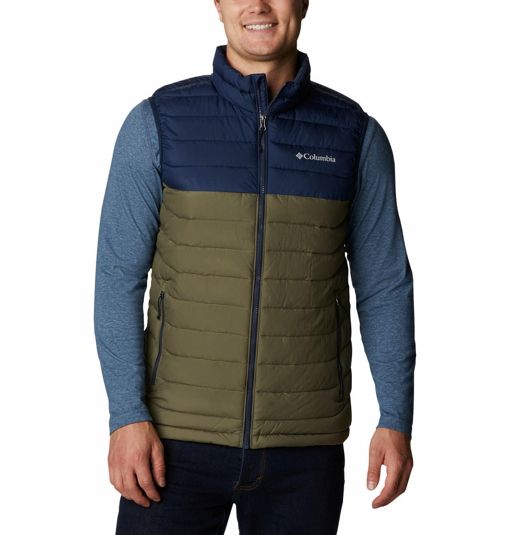 Columbia Men Green Powder Lite Vest