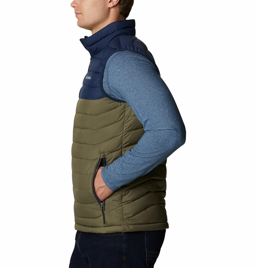 Columbia Men Green Powder Lite Vest