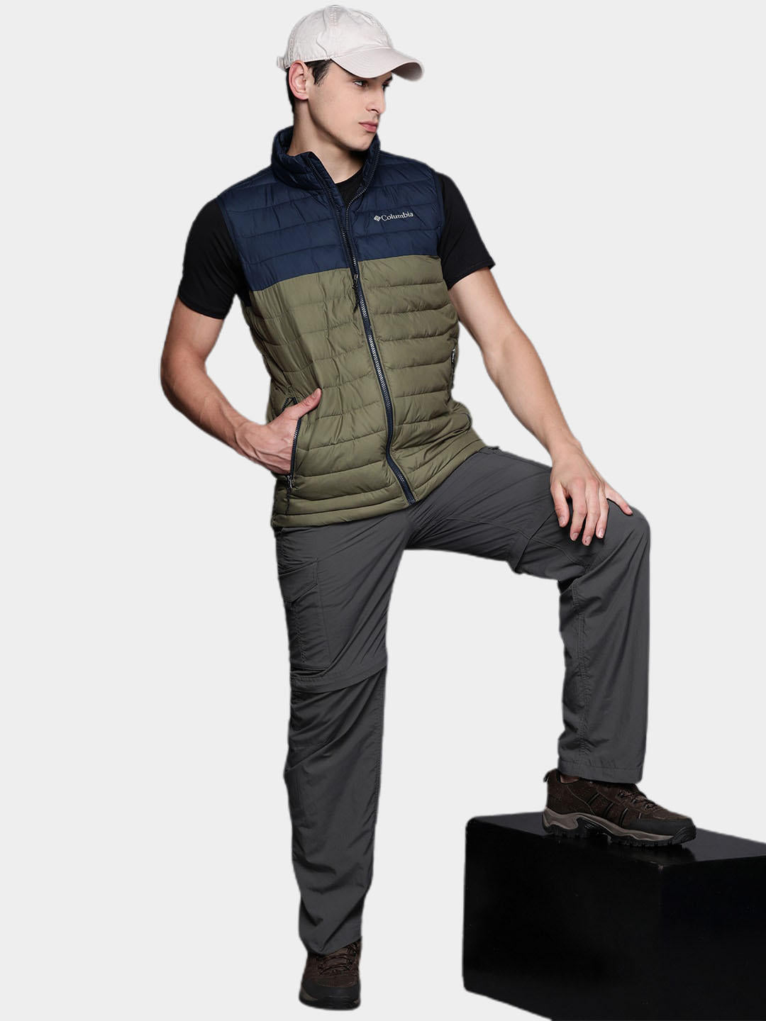 Columbia Men Green Powder Lite Vest
