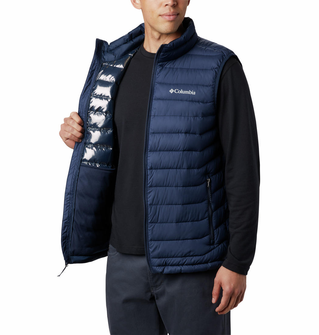 Columbia Men Blue Powder Lite Vest