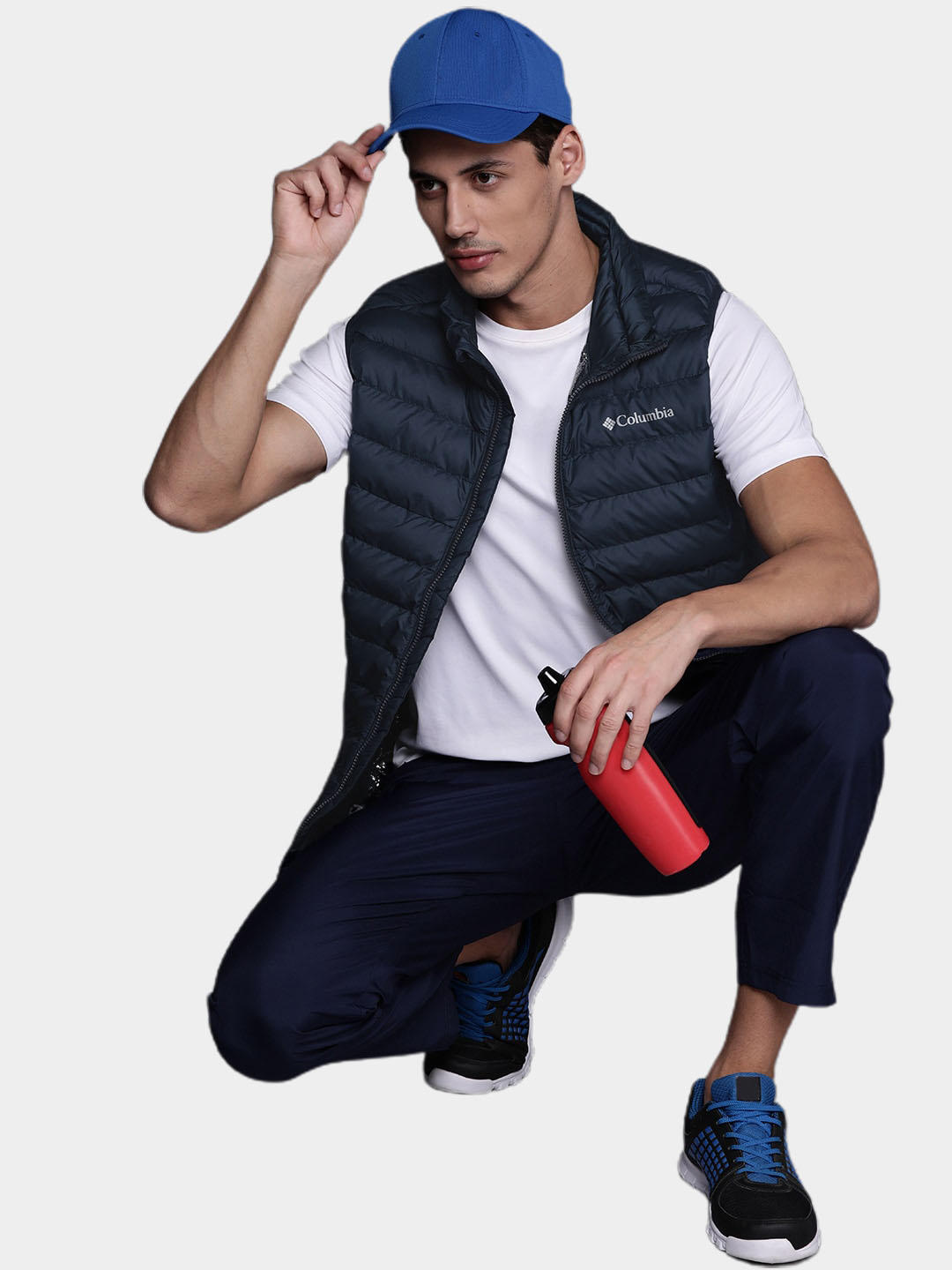 Columbia Men Blue Powder Lite Vest