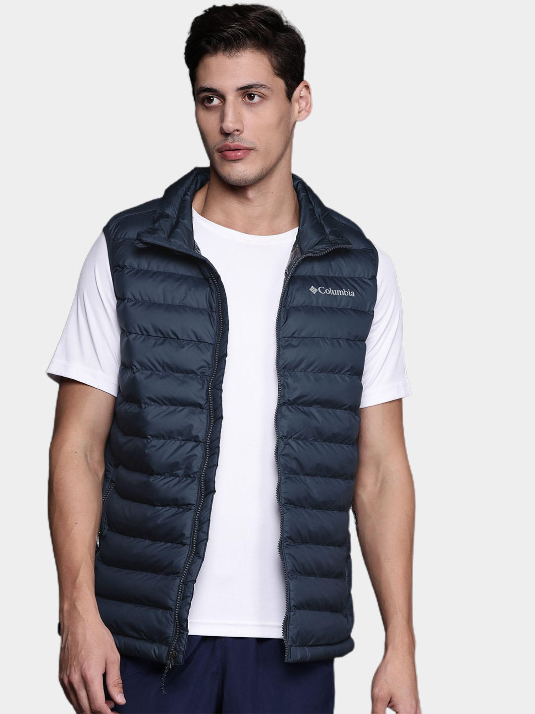 Columbia Men Blue Powder Lite Vest