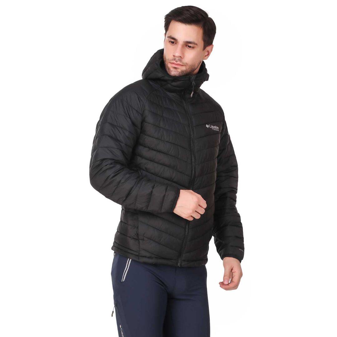 Columbia Men Black Omni-Heat 3D Snow Country Hooded Down Jacket