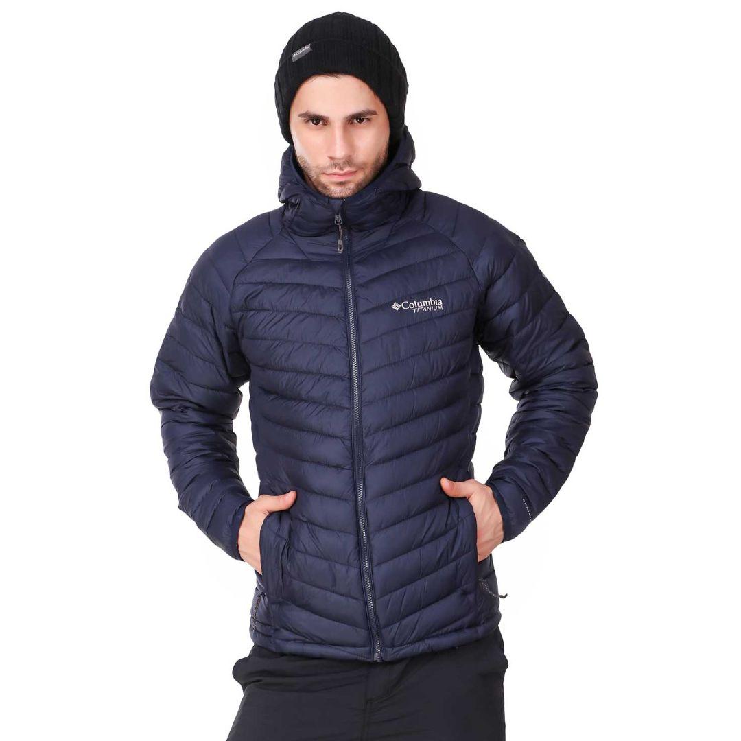Columbia Men Blue Snow Country Hooded Jacket