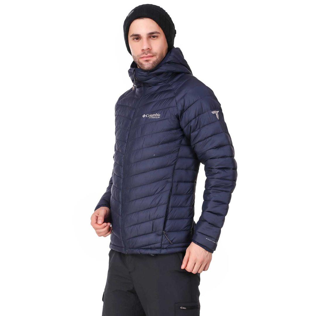 Columbia Men Blue Snow Country Hooded Jacket