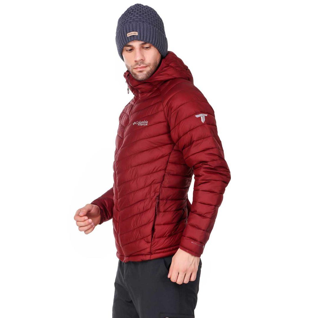 Columbia Men Red Snow Country Hooded Jacket