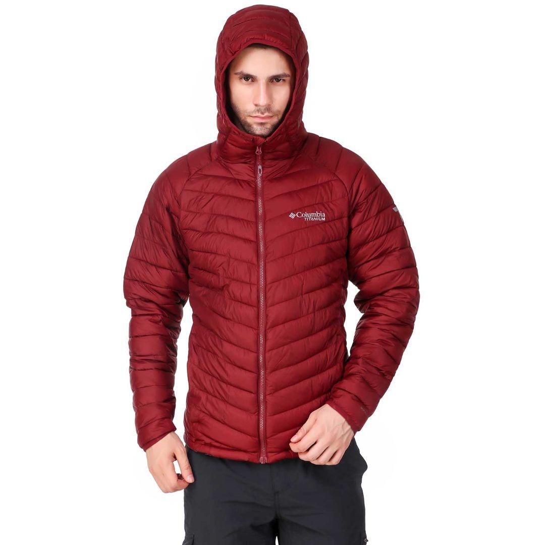 Columbia Men Red Snow Country Hooded Jacket