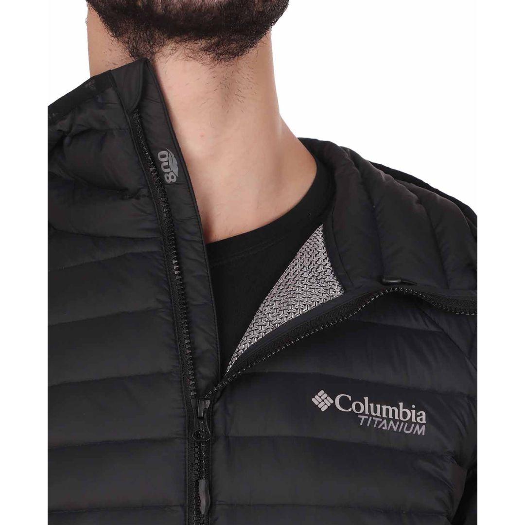 Columbia Men Black Alpha Trail Down Hooded Jacket