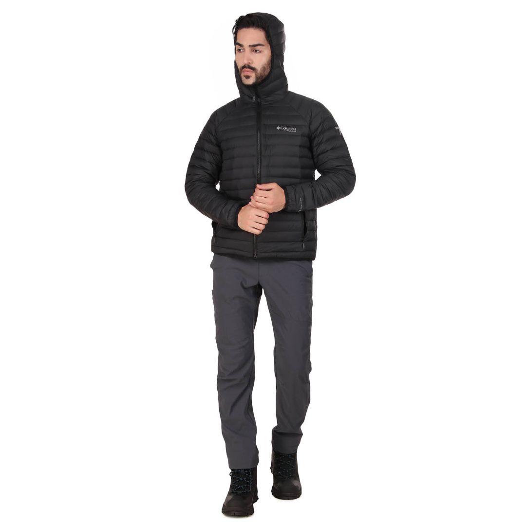 Columbia Men Black Alpha Trail Down Hooded Jacket