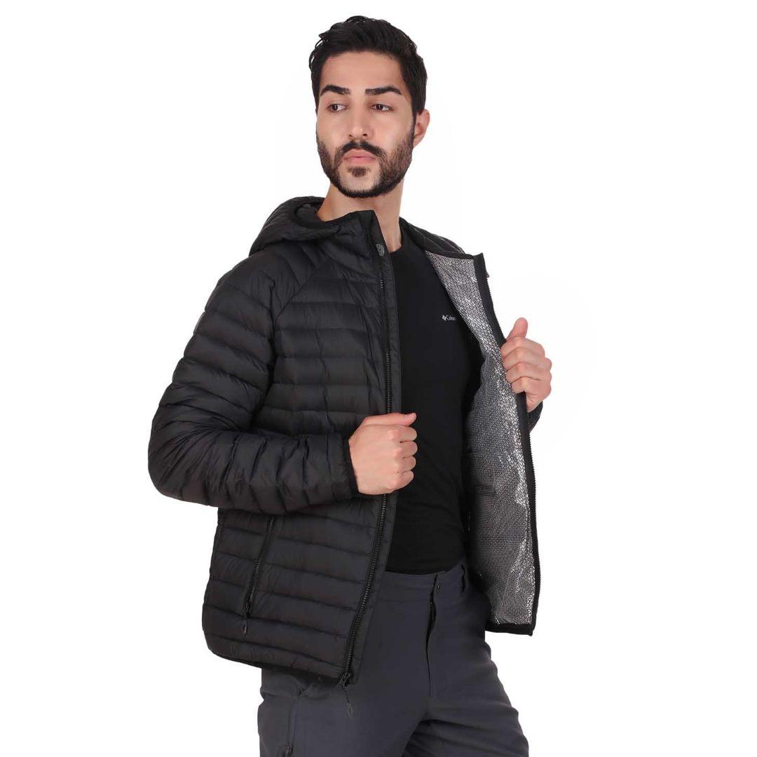 Columbia Men Black Alpha Trail Down Hooded Jacket